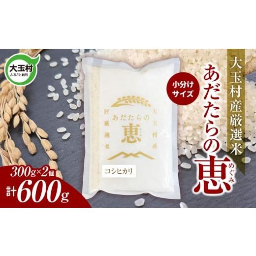 ふるさと納税 米 コシヒカリ 福島県 大玉村 米 大玉村産厳選米「あだたらの恵」(品種:コシヒカリ) 600g(300g×2個) 小分け 梱包 [ 令和7年産 ]| 福島 …