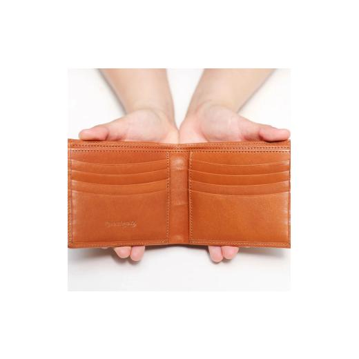 ふるさと納税 財布 奈良県 奈良市 『本革シンプルな二つ折り財布 小銭入れなし』 ブラック 1つ 日本製 本革 財布 二つ折り財布 レザー ヌメ革 おしゃれ シンプ…_5