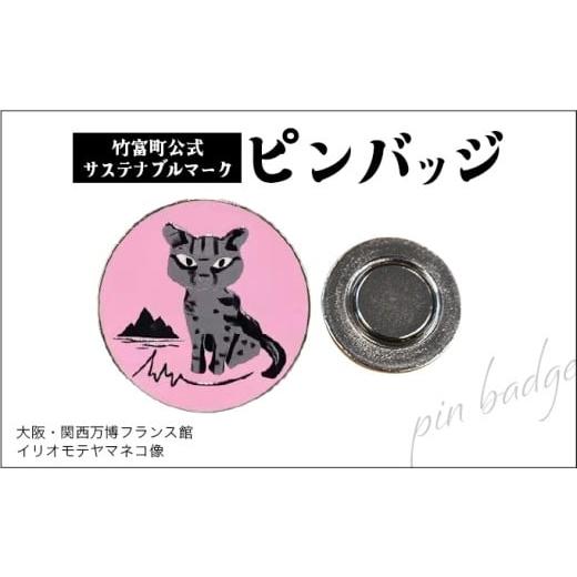 ふるさと納税 地域のお礼の品 沖縄県 竹富町 竹富町公式サステナブルマークピンバッジ ピンク (マグネットタイプ)|大阪・関西万博フランス館イリオモテヤマ…