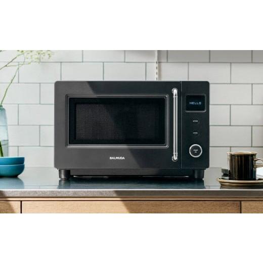 ふるさと納税 キッチン家電 東京都 武蔵野市 ブラック BALUMUDA The Range S KRN01JP-BK バルミューダ 電子レンジ レンジ おしゃれ コンパクト 調理道具 キッ…
