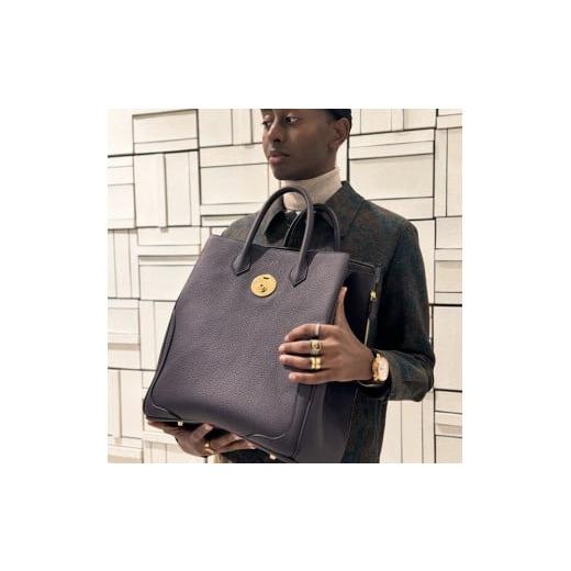 ふるさと納税 カバン トートバッグ 沖縄県 那覇市 濃紺 リュック兼トートバッグ 高級 完全ハンドメイド KABUTO_V30 TAIZAN 濃紺