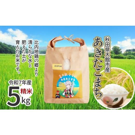 ふるさと納税 米 あきたこまち 秋田県 大館市 令和7年産 あきたこまち(精米)5kg(5kg×1袋)85P9003 / 米 5kg 白米 令和7年産 秋田県産 あきたこまち おにぎ…
