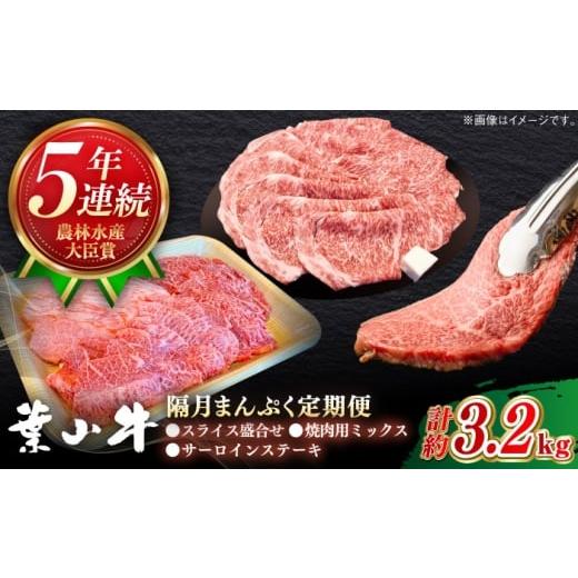 ふるさと納税 牛肉 サーロイン 神奈川県 葉山町 隔月定期便全3回 葉山牛 まんぷく定期便(スライス盛合せ・焼肉用ミックス・サーロインステーキ)/牛肉 肉 焼…