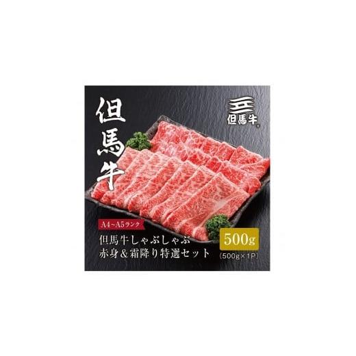 ふるさと納税 牛肉 しゃぶしゃぶ 兵庫県 神戸市 但馬牛 しゃぶしゃぶ赤身&amp;霜降り 特選セット500g FARMEISTER平山牛舗(やまのおかげ屋)FH08