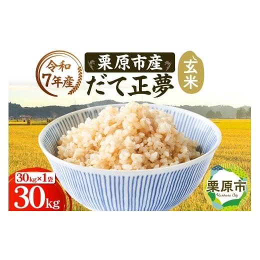 ふるさと納税 玄米 宮城県 栗原市 [令和7年産] 玄米 栗原市産 だて正夢 30kg (30kg×1袋) ブランド米 黒澤農産 宮城県 栗原市
