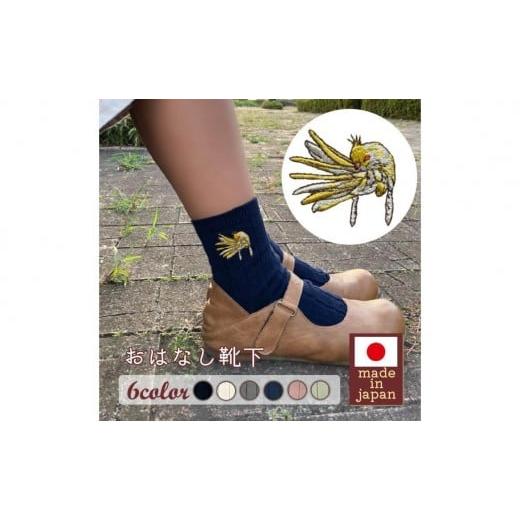 ふるさと納税 ファッション 兵庫県 三木市 おはなし靴下 ギフトボックス オカメインコ レディース グリーン グリーン