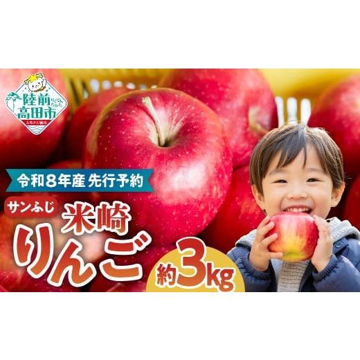 ふるさと納税 果物類 岩手県 陸前高田市 2026年発送先行予約 りんご ふじ 3kg 米崎りんご 数量限定 りんご リンゴ 林檎 旬 新鮮 産地直送 岩手 陸前高田 産地…