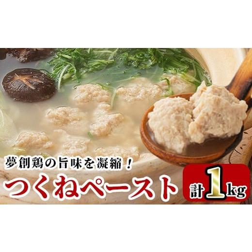 ふるさと納税 鶏肉 宮崎県 門川町 つくねペースト(1kg)鶏肉 鳥肉 とりにく ペースト 惣菜 弁当 おかず つくね 冷凍 C-31 株式会社 英楽