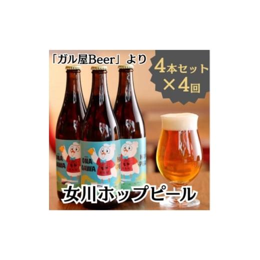 ふるさと納税 お酒 宮城県 女川町 3ヵ月毎定期便 女川ホップピール4本セット全4回 4079973