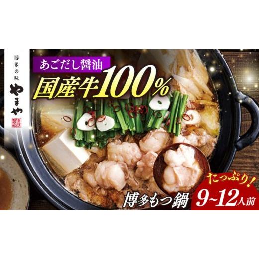 ふるさと納税 モツ鍋 福岡県 築上町 やまや 博多もつ鍋 あごだし醤油味(9〜12人前) ABES023 22000 22000円