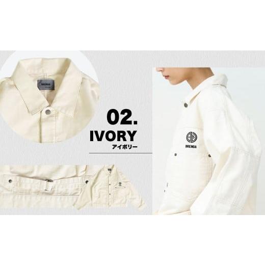 ふるさと納税 服 岡山県 倉敷市 BRENOA チノジャケット アイボリー( Sサイズ / Mサイズ / Lサイズ ) チノ ジャケット 上着 ファッション 服 洋服 岡山県 …