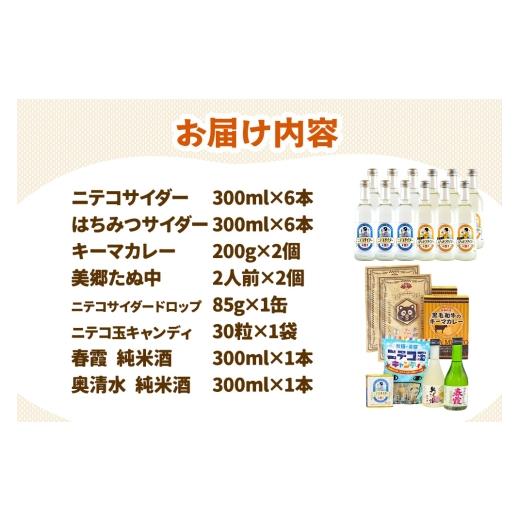 ふるさと納税 炭酸飲料 サイダー 秋田県 美郷町 炭酸飲料 ニテコサイダー6本・はちみつサイダー6本と美郷の美味しいものセット 炭酸飲料 ご当地 サイダー 美郷…_4