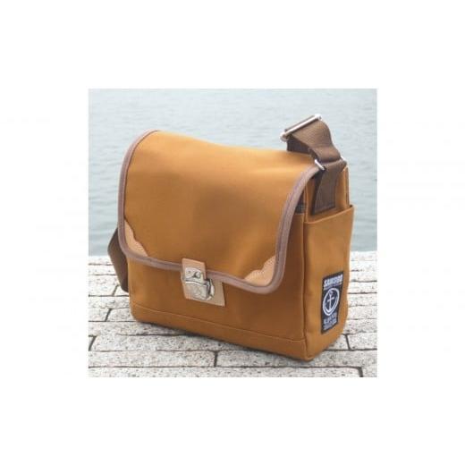 ふるさと納税 カバン ショルダーバッグ 広島県 尾道市 キャメル 帆布ショルダー 魁(B5) 尾道 帆布鞄 彩工房 キャメル