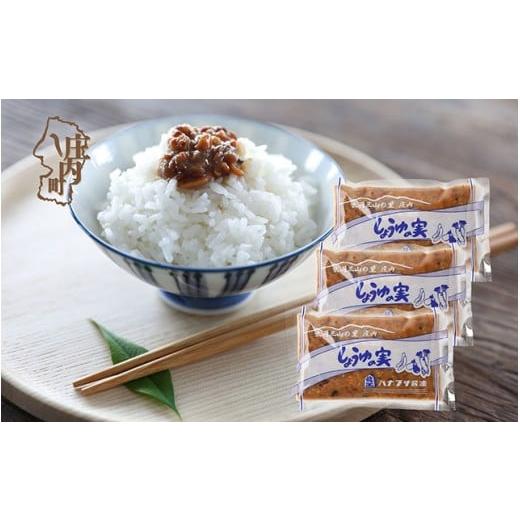 ふるさと納税 醤油 山形県 庄内町 ハナブサ醤油 しょうゆの実 115ml×3袋 ごはんのお供 おかず 郷土料理 発酵食品