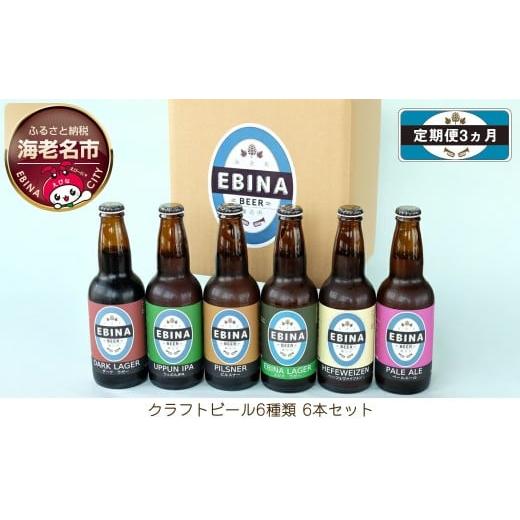 ふるさと納税 ビール 地ビール 神奈川県 海老名市 定期便3ヵ月 クラフトビール6種類6本セット 酒 6種類のビール クラフトビール エビナラガー ピルスナー ダ…