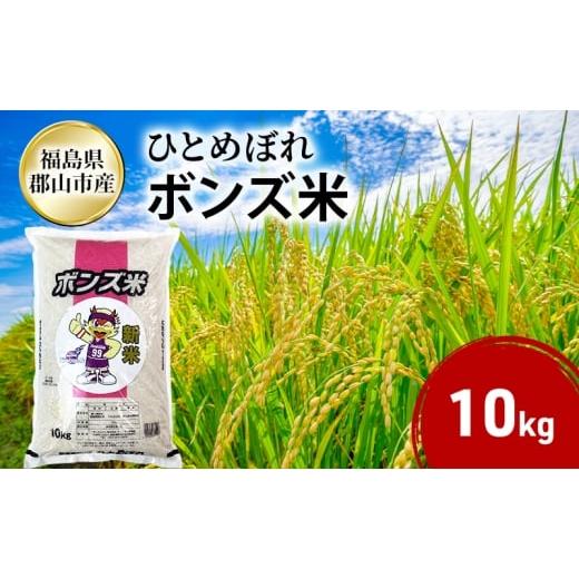 ふるさと納税 米 ひとめぼれ 福島県 郡山市 ボンズ米 ひとめぼれ 10kg 福島ファイヤーボンズ 米 お米 精米 白米 こめ コメ 令和7年産 令和7年 福島県 郡山市