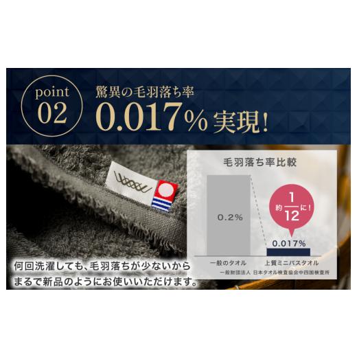 ふるさと納税 タオル・寝具 バスタオル 愛媛県 今治市 （今治タオルブランド認定） 上質ミニバスタオル 4枚セット グレー I003990MBTGY 今治タオル 渡辺パイル…の画像