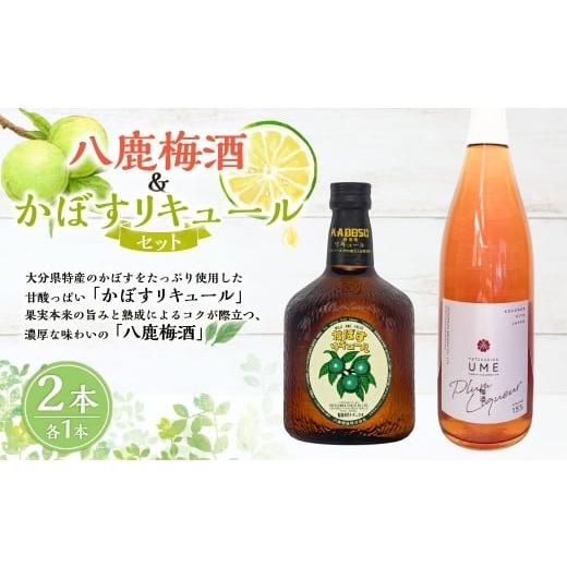 ふるさと納税 お酒 大分県 九重町 八鹿梅酒 720ml×1本(15度) & かぼすリキュール 640ml×1本(25度) セット 計2本 2種 梅酒 リキュール お酒 酒 アルコー…