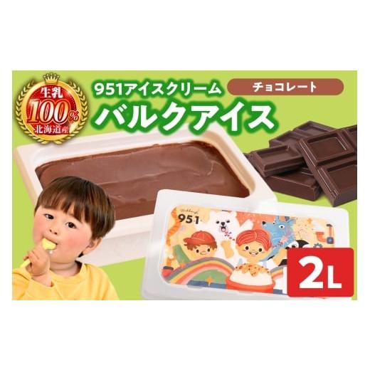 ふるさと納税 菓子 アイス 北海道 札幌市 951アイスクリーム バルクアイス2L×1個(チョコレート) チョコレート