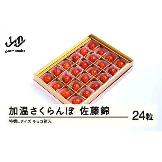 ふるさと納税 果物類 さくらんぼ 山形県 山辺町 先行予約 加温 さくらんぼ 佐藤錦 特秀Lサイズ 24粒 150g 5月上旬~5月下旬頃発送 プレゼント ギフト チョコ箱…