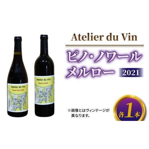 ふるさと納税 ワイン 赤ワイン 長野県 東御市 赤ワイン (ピノ・ノワール、メルロー)2021ヴィンテージセット、合計2本 アトリエデュヴァン 長野 東御 東御ワ…