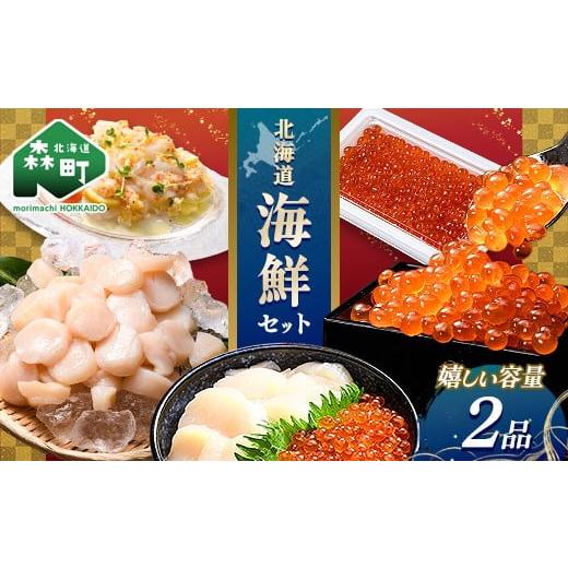 ふるさと納税 いくら 北海道 森町 北海道 海鮮セット(いくら&amp;ホタテ) 北海道産 海鮮 セット いくら ほたて ホタテ 海鮮 魚介類 魚介 冷凍 