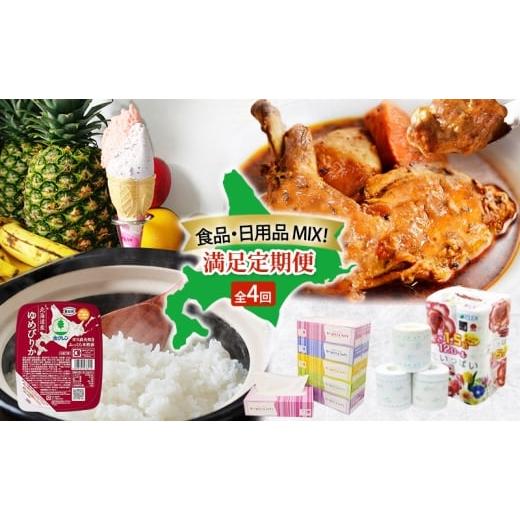 ふるさと納税 鶏肉 カレー・シチュー 北海道 倶知安町 食品 日用品 MIX 満足 定期便 全4回 アイス 詰め合わせ 自家製 スイーツ ジェラート ゆめぴりか パック…