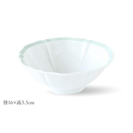 ふるさと納税 食器・グラス セット 長崎県 波佐見町  波佐見焼 ombre de fleur ボウルM melodie green 4個セット 翔芳窯 FE499の画像