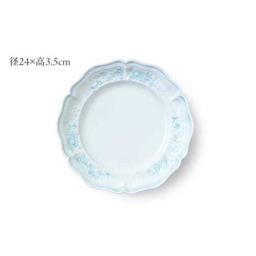 ふるさと納税 食器・グラス 皿 長崎県 波佐見町  波佐見焼 ombre de fleur ブーケプレート palette blue 翔芳窯 FE518の画像