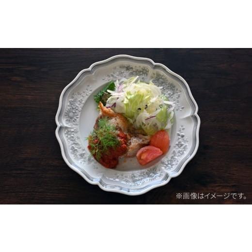 ふるさと納税 食器・グラス 皿 長崎県 波佐見町  波佐見焼 ombre de fleur ブーケプレート palette gray 翔芳窯 FE527の画像