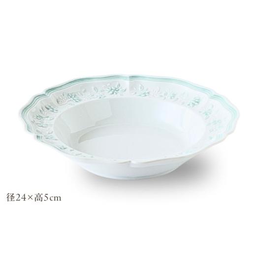 ふるさと納税 食器・グラス 皿 長崎県 波佐見町  波佐見焼 ombre de fleur ブーケボウル palette green 翔芳窯 FE536の画像