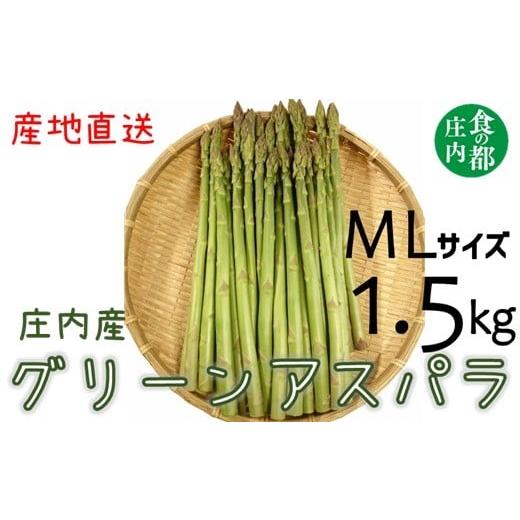 ふるさと納税 野菜類 アスパラガス 山形県 三川町 令和8年産 食の都庄内 庄内産グリーンアスパラ(MLサイズ)約1.5kg 令和8年3月中旬〜6月上旬頃発送