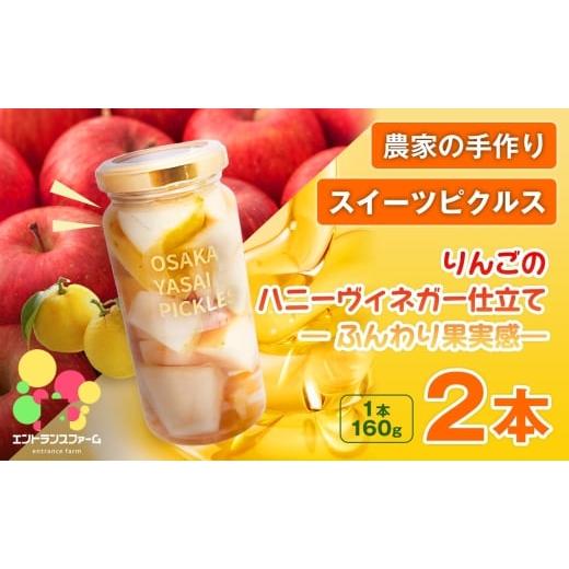 ふるさと納税 加工品等 漬物 大阪府 箕面市 農家の手作り スイーツピクルス りんごのハニーヴィネガー仕立て — ふんわり果実感 —(2本) m104-11-A エントラ…