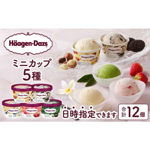 ふるさと納税 菓子 アイス 北海道 浜中町 着日指定できます ハーゲンダッツ『定番ミニカップ5種セット(合計12個)』アイスクリーム アイス スイーツ デザート_…