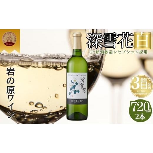 ふるさと納税 ワイン 白ワイン 新潟県 上越市 ワイン 岩の原ワイン 深雪花 白 2本 お酒 岩の原 シャルドネ ローズ・シオター 酒 おすすめ 新潟 上越 最短3日で…