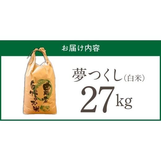 ふるさと納税 米 福岡県 久留米市  2026年10月より順次発送 福岡県産ブランド米夢つくし 白米 27kg 令和8年産 新米 _ 夢つくし 27kg 1回 福岡県産 久留米産 ブ…の画像