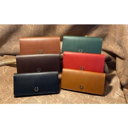 ふるさと納税 雑貨・日用品 滋賀県 栗東市 蹄鉄付きシンプルロングウォレット(キャメル) 本革 レザー 革小物 栗東市 / 株式会社ブルズエフ BIAU578 キャ…