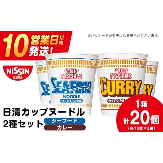 ふるさと納税 ラーメン 北海道 千歳市 2月発送 日清 ヌードル2種セット シーフードヌードル・カレーヌードル各10食 ラーメン 麺 即席麺 麺類 カップ麺 インス…