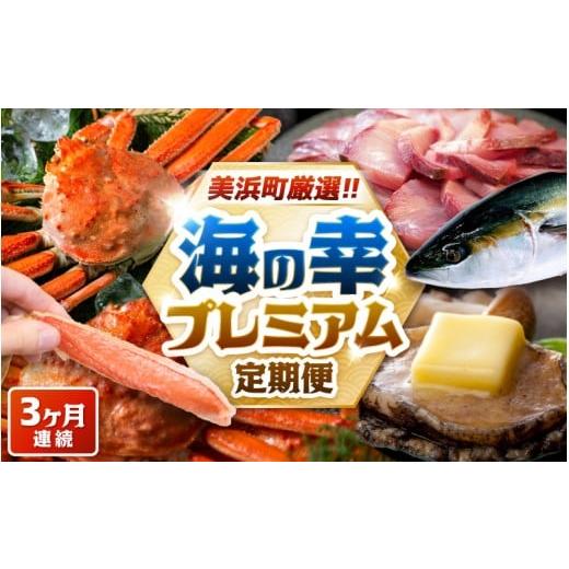 ふるさと納税 カニ ずわいガニ 福井県 美浜町 定期便 3ヶ月連続お届け 美浜町厳選 海の幸プレミアム定期便(寒ブリ・越前がに・黒あわび) グルメ セット 食べ…