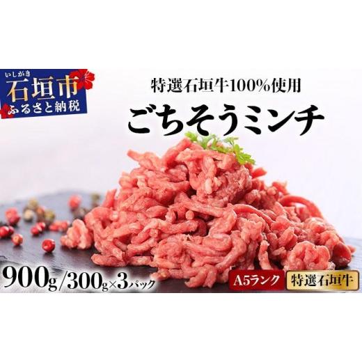 ふるさと納税 牛肉 沖縄県 石垣市 A5ランク 特選 石垣牛 100%使用 ごちそうミンチ 300g 3パック 計900g 2026年3月以降順次発送 | 沖縄 石垣 ミンチ 牛 肉 A5…
