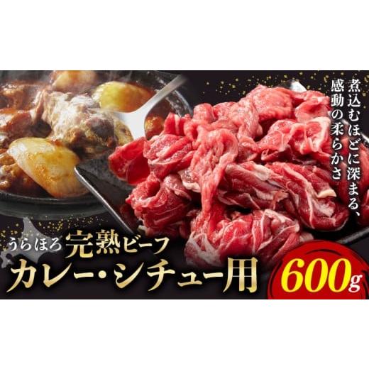 ふるさと納税 牛肉 北海道 浦幌町 黒毛和牛 うらほろ完熟ビーフ カレー・シチュー用 600g 一般社団法人十勝うらほろ樂舎 [2026年2月出荷開始 30日以内に出荷…