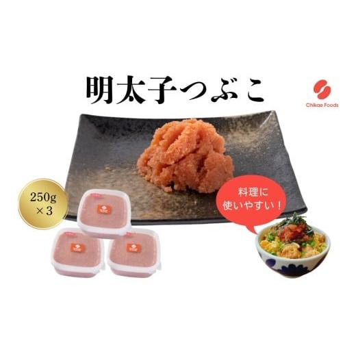 ふるさと納税 魚貝類 明太子 福岡県 新宮町 AB513.辛子明太子・つぶこ(250g×3) 辛子明太子