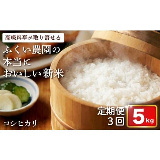 ふるさと納税 米 コシヒカリ 高知県 宿毛市 令和7年産米 ふくい農園のおいしいお米 コシヒカリ 5kg 定期便(3回) 定期便 5kg×3回 (36,000円)
