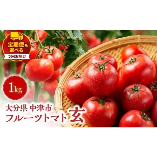 ふるさと納税 トマト ミニトマト 大分県 中津市 定期便2回 フルーツトマト「玄」1kg | ミニトマト ぷちとまと プチトマト フルティカ ミディトマト 国産 野菜…