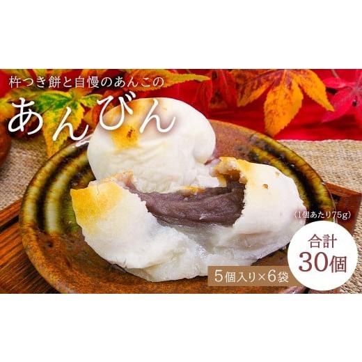 ふるさと納税 和菓子 もち菓子 千葉県 南房総市 杵つき餅と自慢のあんこの「あんびん(こし餡)」30個(5個入り袋×6袋) mi0002-0015 ヒメノモチ スイーツ 和…