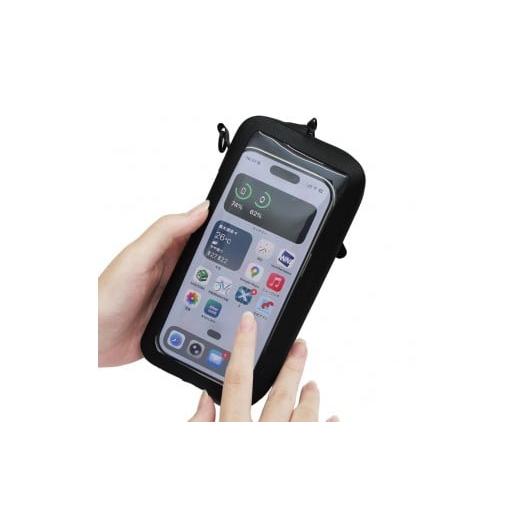 ふるさと納税 自転車 大阪府 堺市 R250 防水スマートウォレットクリア SL ブラック ブラック