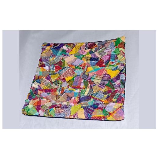 ふるさと納税 雑貨・日用品 奈良県 河合町 さをり織り クッションカバー 思いやり型返礼品(支援型) 障がい者支援 福祉作業所 障害者 手作り