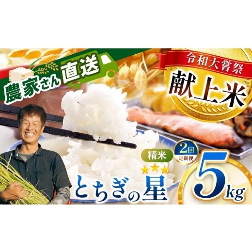 ふるさと納税 米 栃木県 真岡市 米 5kg とちぎの星 定期便2回 2026年先行予約 こめ コメ 精米 真岡市産 令和大嘗祭献上米 選べる 定期便2回 5kg|18,000円