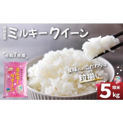 ふるさと納税 米 ミルキークイーン 茨城県 下妻市 精米 ミルキークイーン 5kg 茨城県下妻市産 お米 米 白米 ご飯 こめ ミルキークイーン 令和7年産 茨城県産
