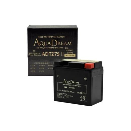 ふるさと納税 カー用品 奈良県 天理市 AQUADREAM GOLD バイク用バッテリー 液入充電済 ADTZ7S II 1個 1641561